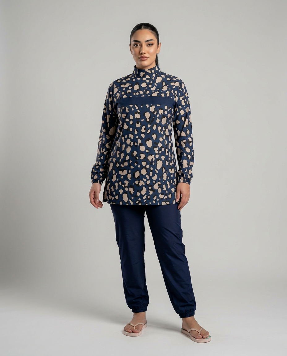 Rozamay Burkini Swimsuit-E017  Voile
