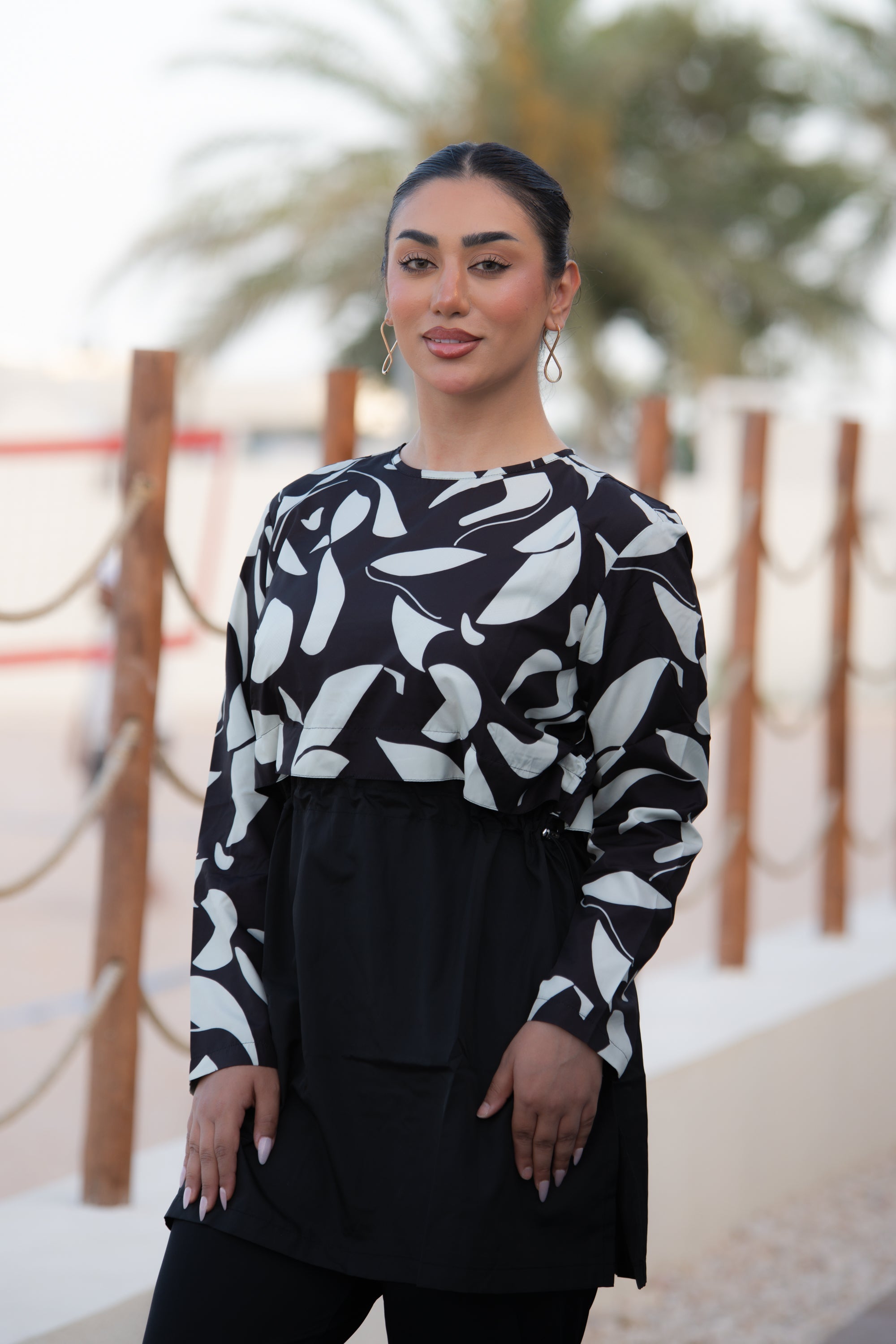 Rozamay Burkini Swimsuit-E021  Voile