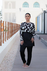 Rozamay Burkini Swimsuit-E016  Voile