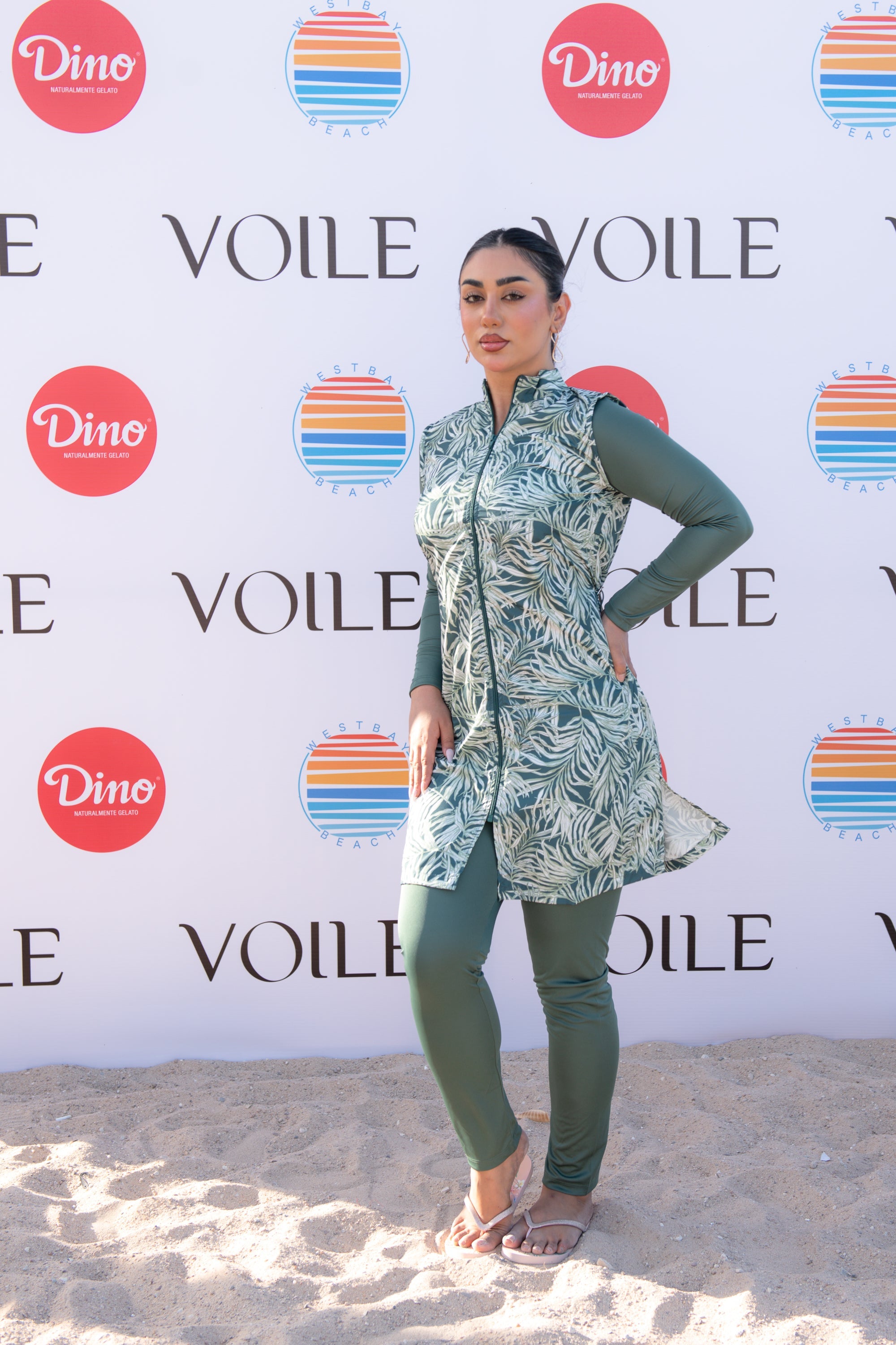 Rozamay Burkini Swimsuit-E018  Voile
