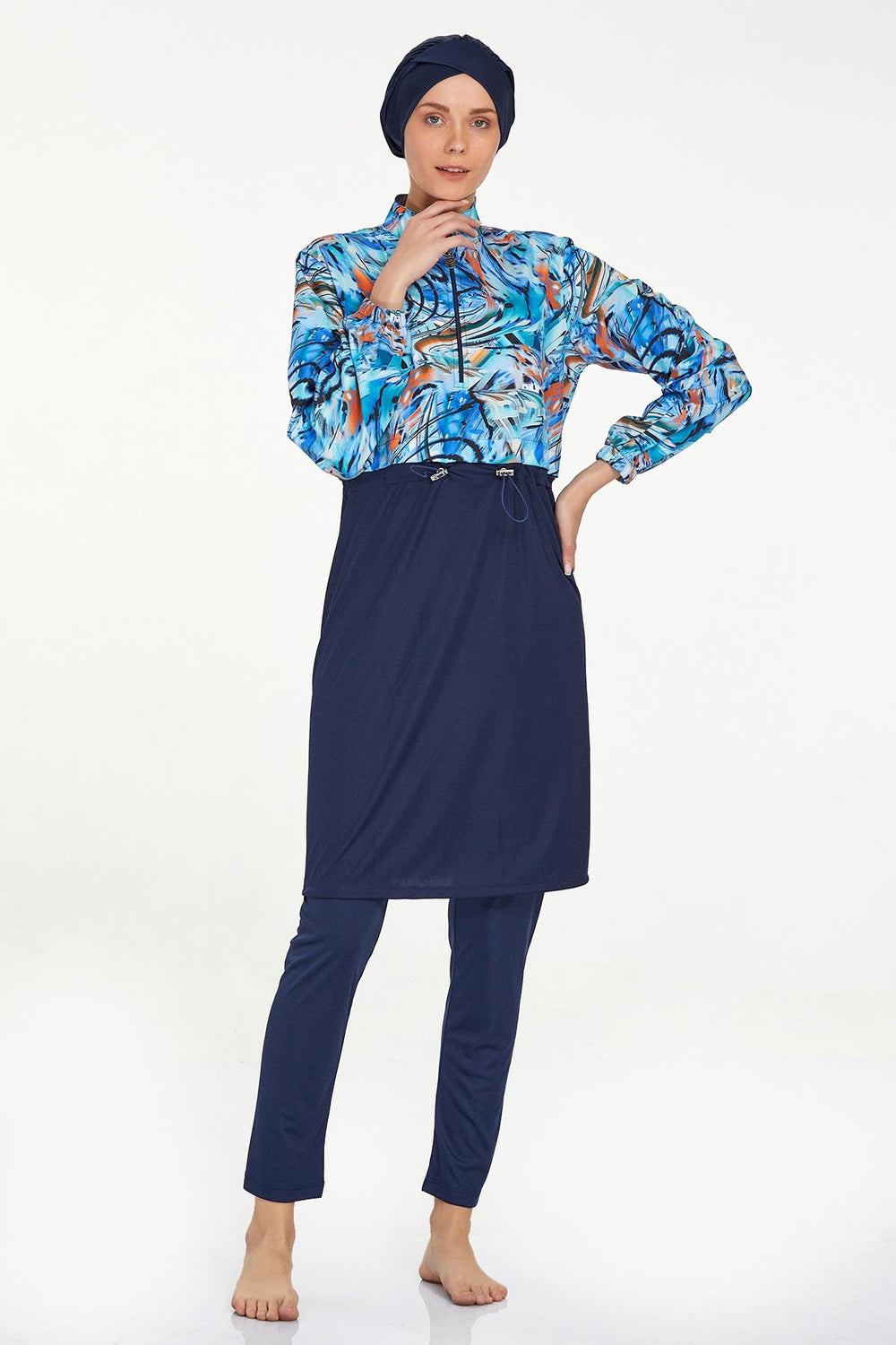 Rozamay Burkini Swimsuit 9287  Voile