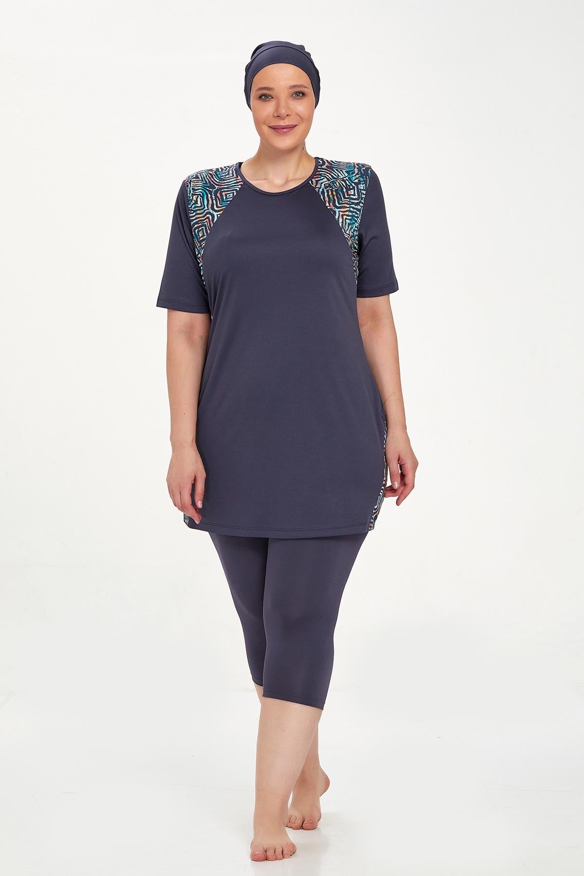 Rozamay Burkini Swimsuit- 9316-B  Voile