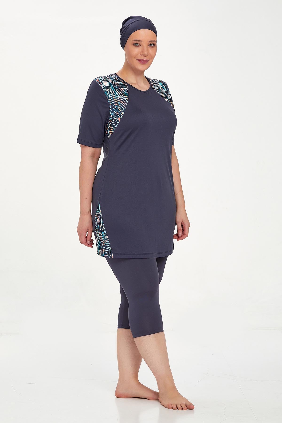 Rozamay Burkini Swimsuit- 9316-B  Voile