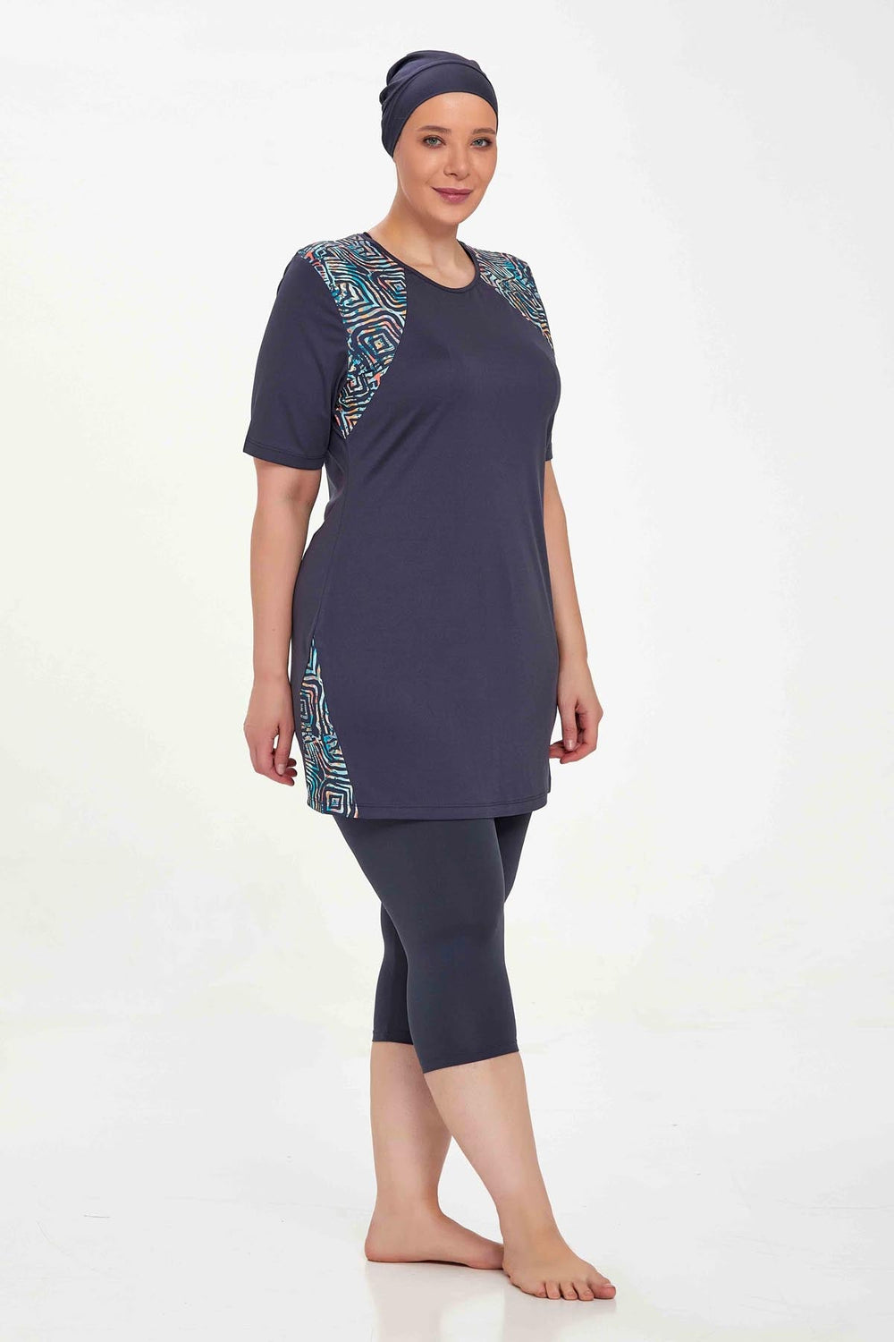 Rozamay Burkini Swimsuit- 9316-B  Voile