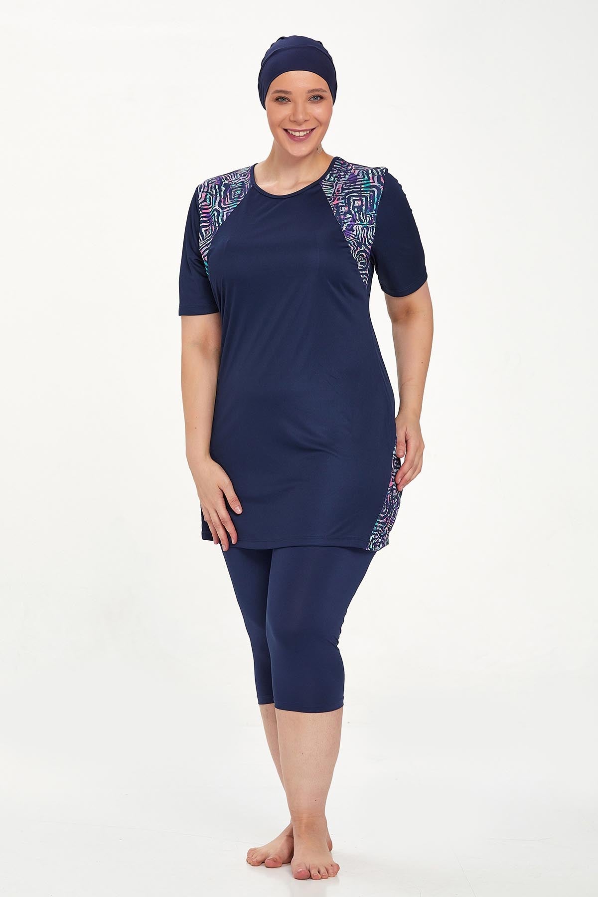Rozamay Burkini Swimsuit- 9316-B  Voile