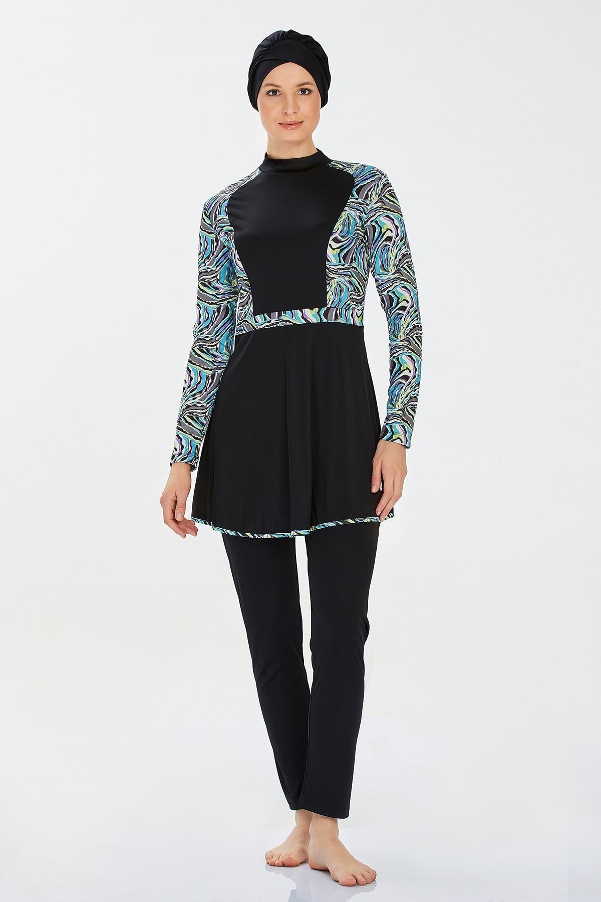 Rozamay Burkini Swimsuit- 9227  Voile