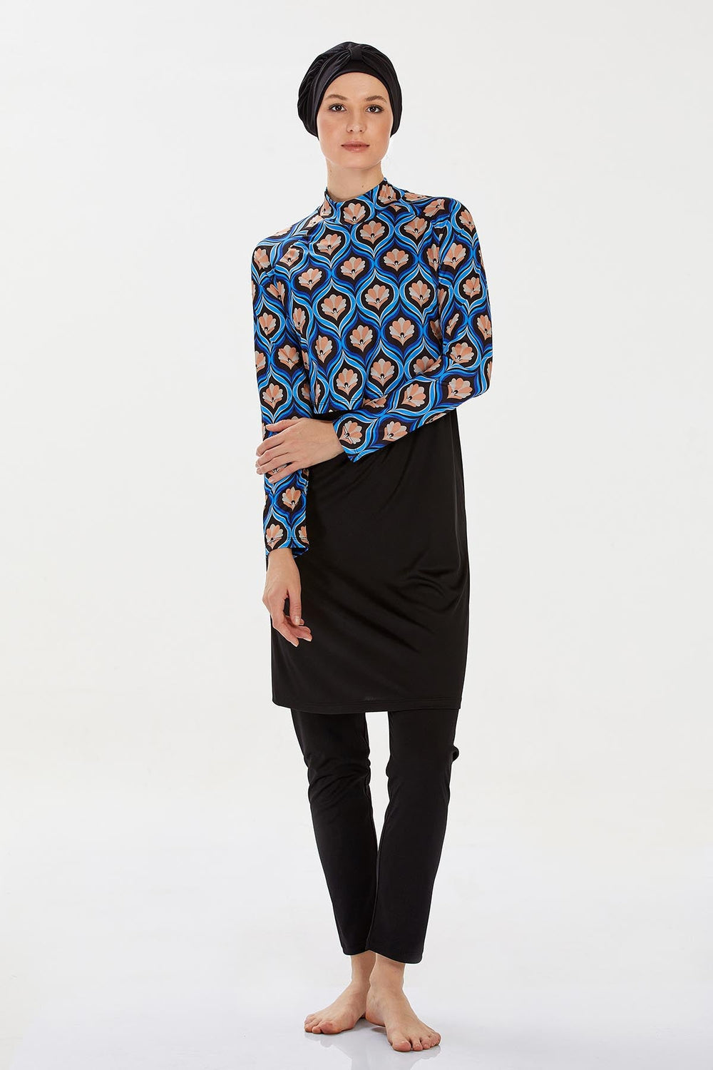 Rozamay Burkini Swimsuit-9233  Voile