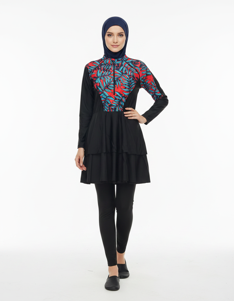 Burkini  Swimsuit  Voile