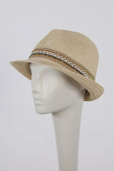 Summer Straw Hat  Voile