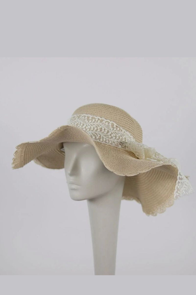 Summer Straw Hat  Voile