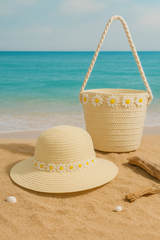 Beach kids Hat With Bag  Voile