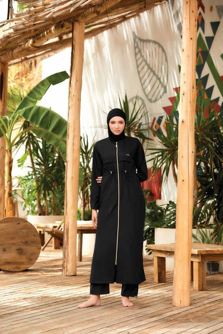 Adasea Burkini  Swimsuit-1267 -  Voile