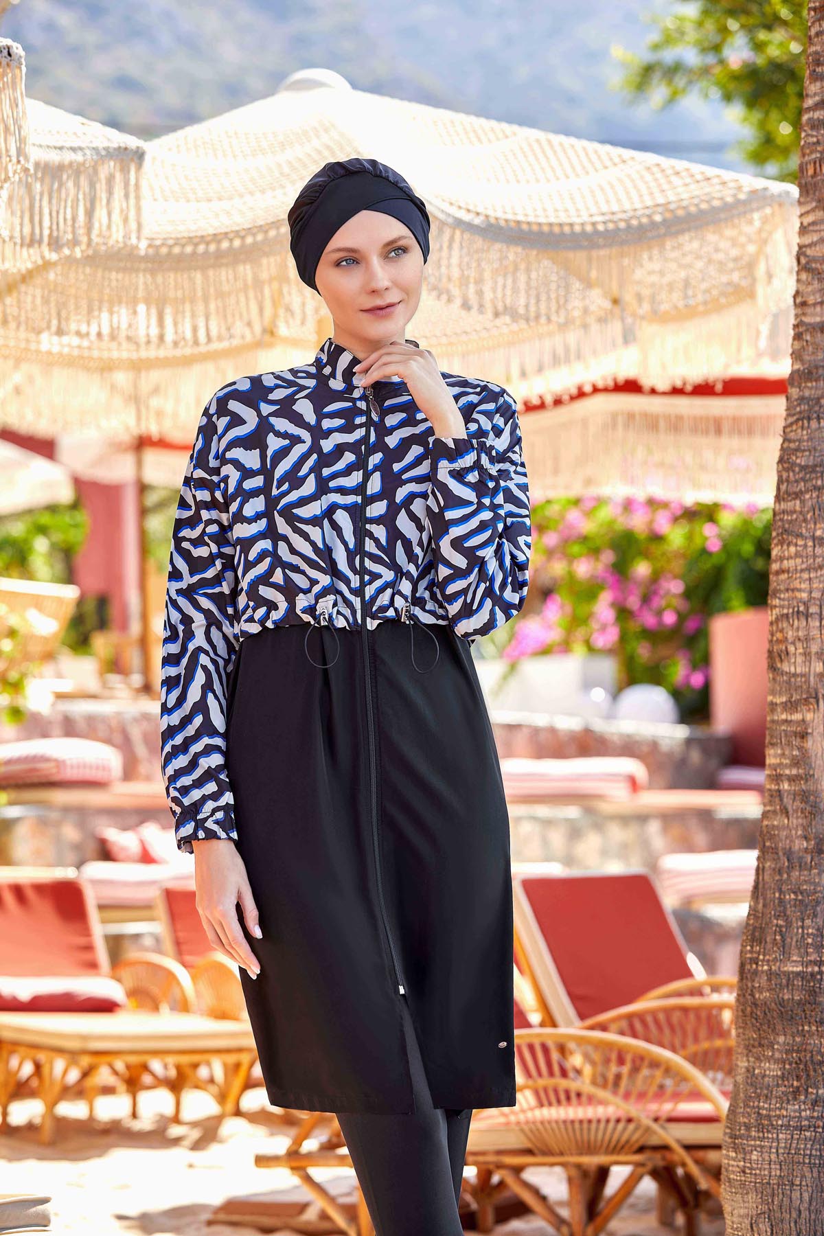 Adasea Burkini  Swimsuit- 1403  Voile