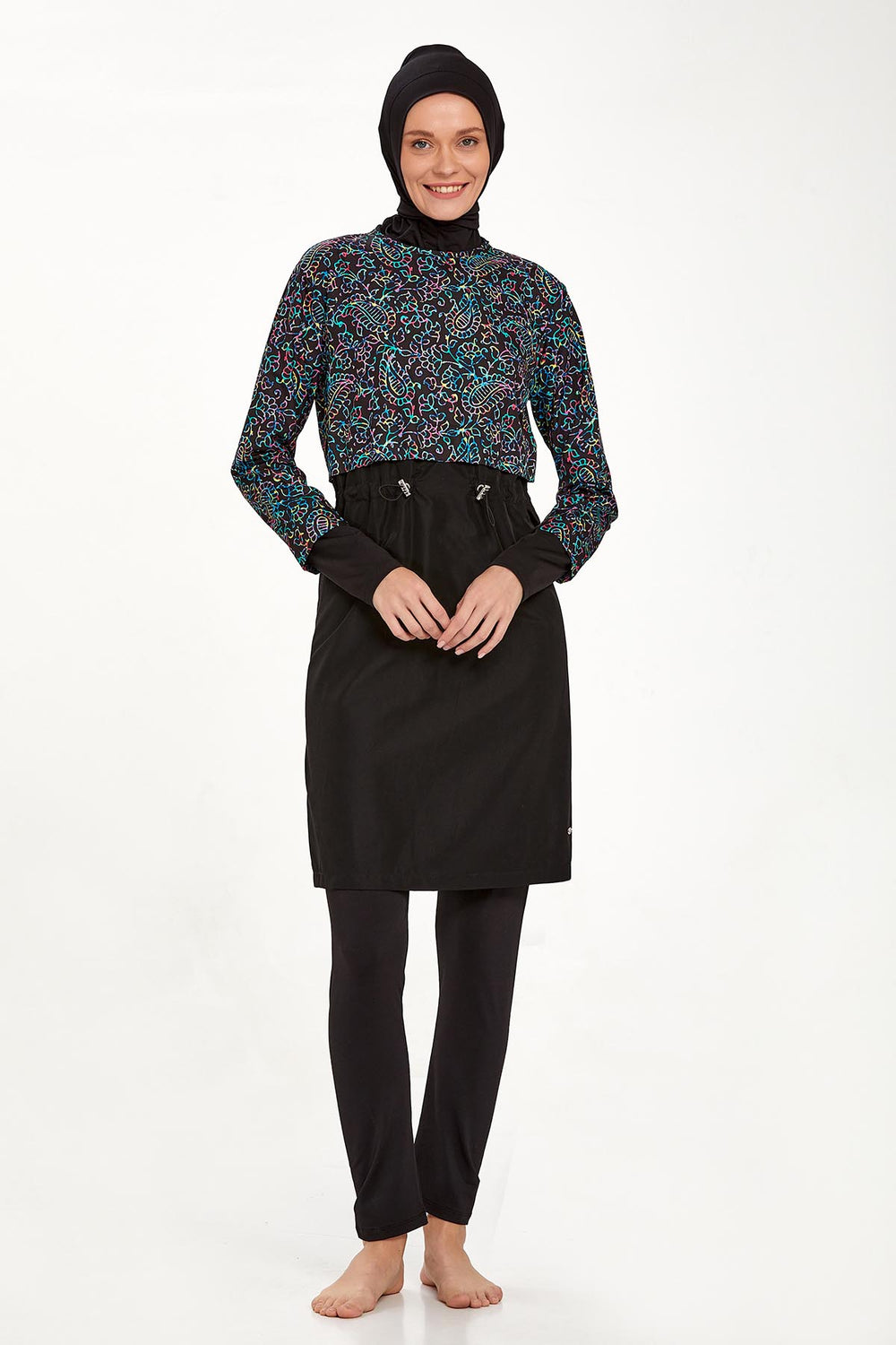 Adasea Burkini  Swimsuit- 1407 - Voile Fashion