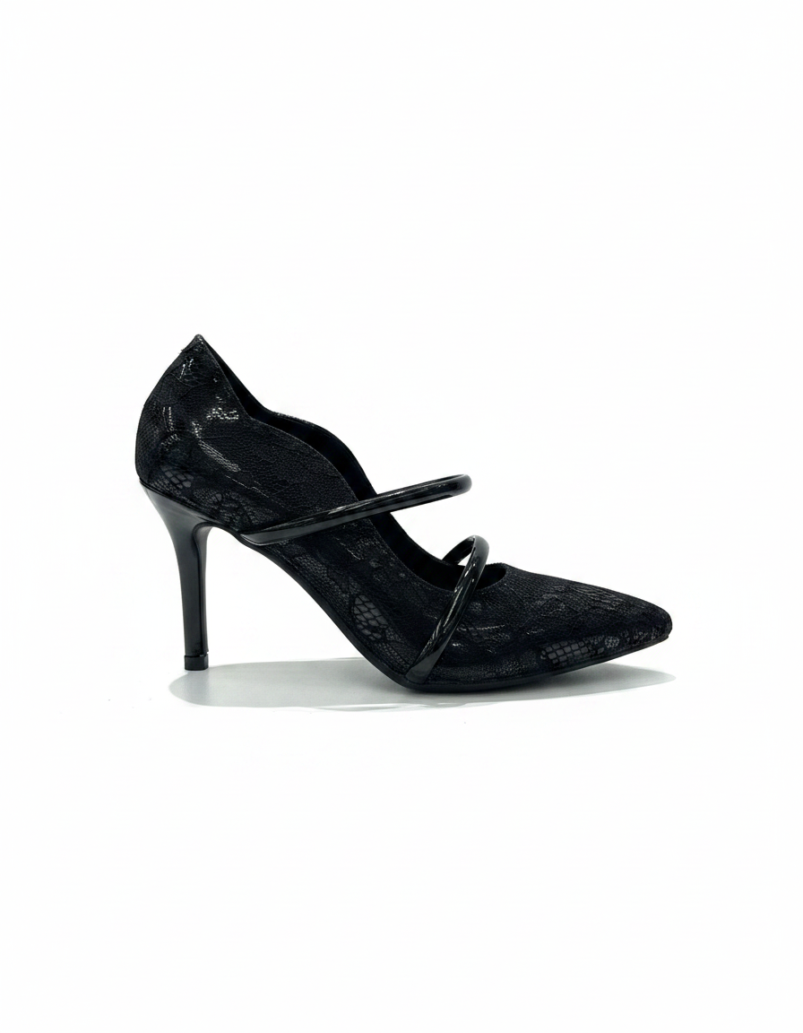 Damaris Floral Stiletto Heels – Vamp  UQ
