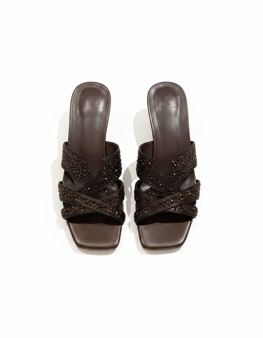 Jasmine Block Heel Sandals – Open Toe  UQ