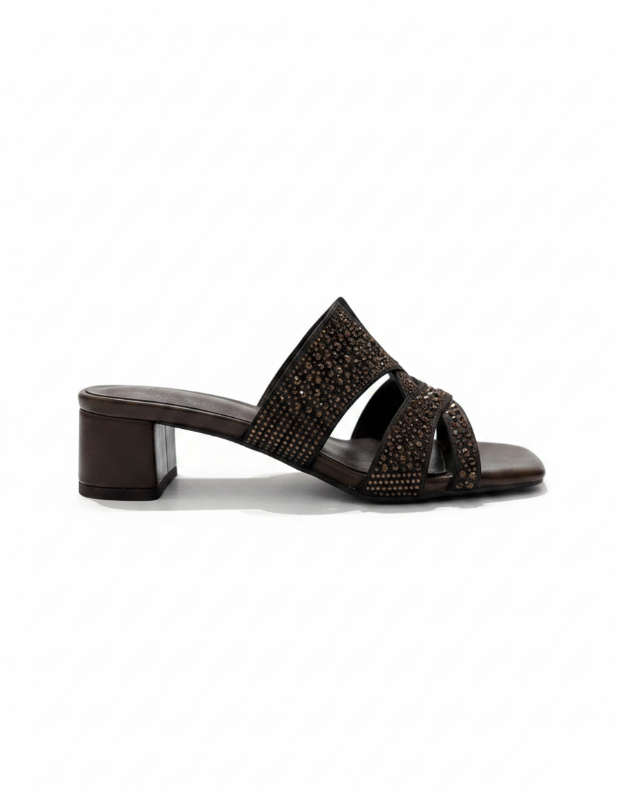 Jasmine Block Heel Sandals – Open Toe  UQ