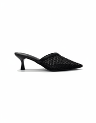 Fantine Mesh Stiletto Mules – Pointed Toe  UQ