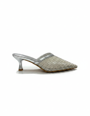 Fantine Mesh Stiletto Mules – Pointed Toe  UQ