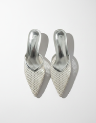 Fantine Mesh Stiletto Mules – Pointed Toe  UQ