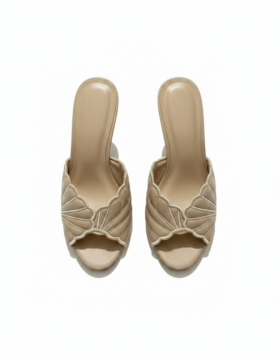 Francine Floral Stiletto Sandals – Open Toe  UQ