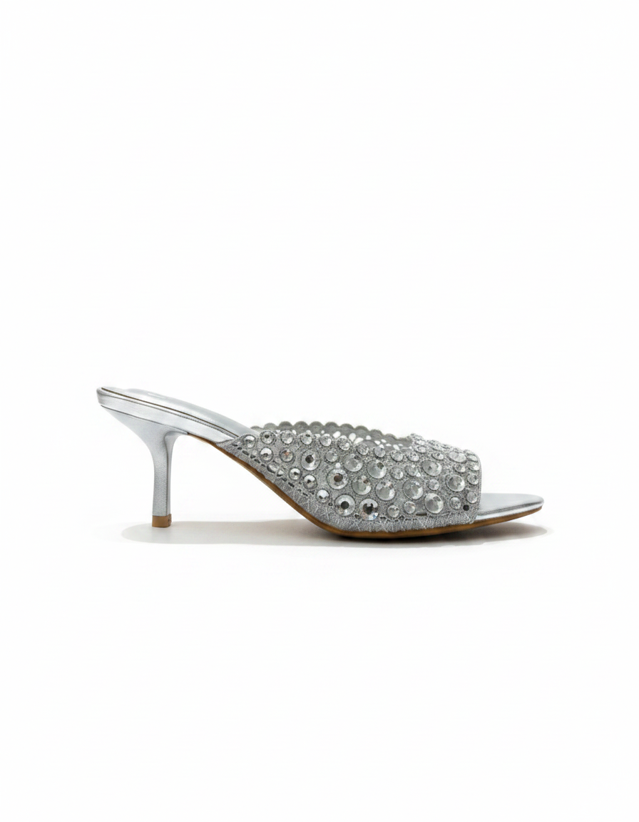 Fleurette Mesh Stiletto Sandals – Open Toe  UQ