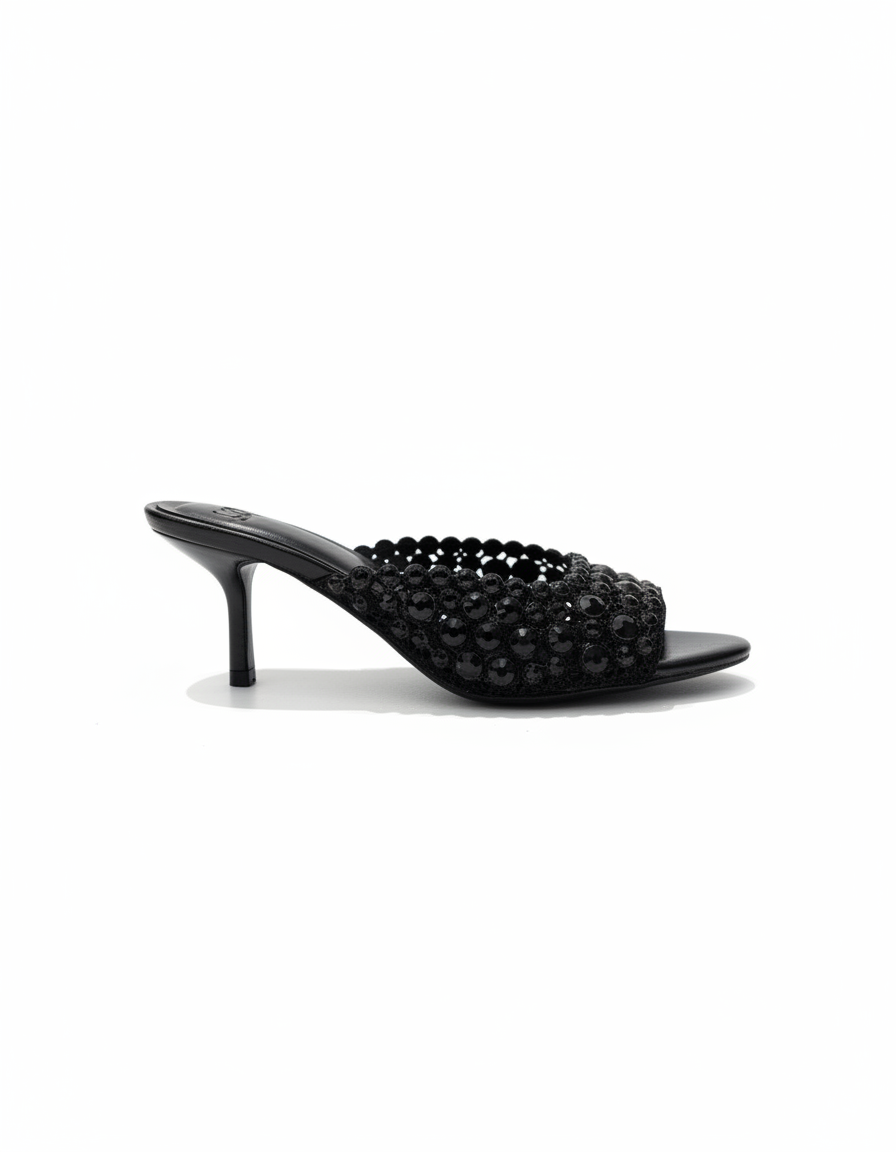 Fleurette Mesh Stiletto Sandals – Open Toe  UQ