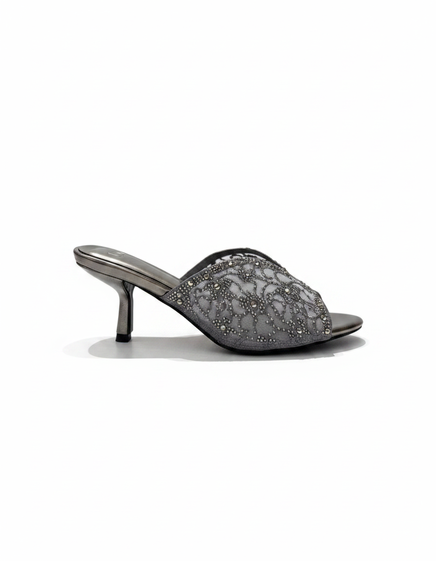 Felicie Mesh Stiletto Sandals – Open Toe  UQ