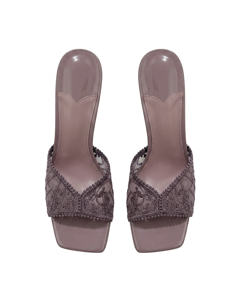 Eugenie Mesh Stiletto Sandals – Open Toe  UQ