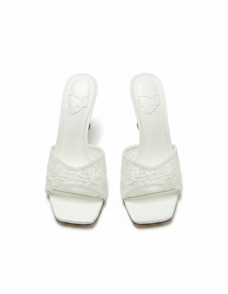 Eugenie Mesh Stiletto Sandals – Open Toe  UQ