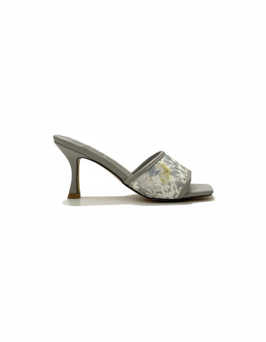 Eulalie Mesh Stiletto Sandals – Open Toe  UQ