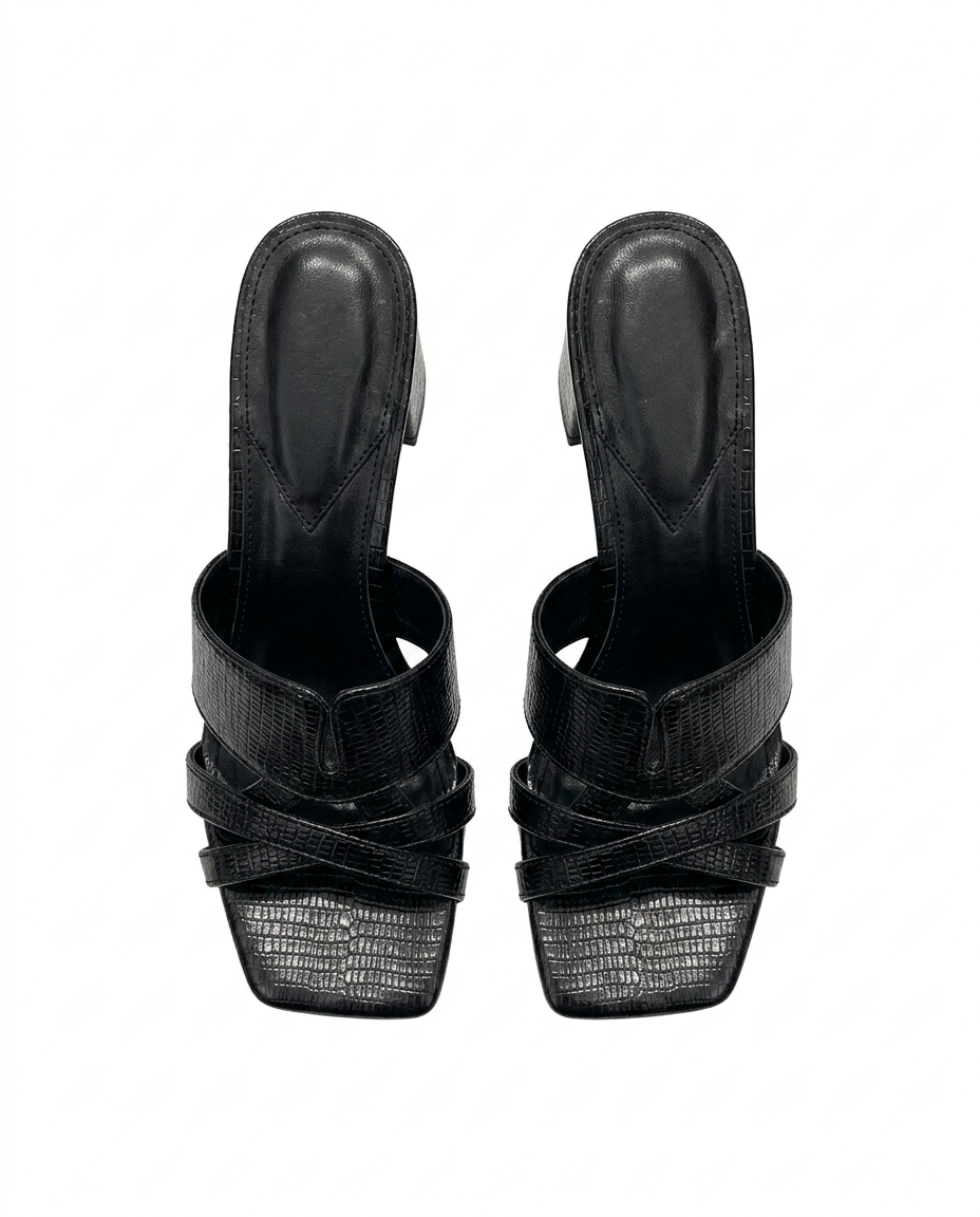 Emilie Block Heel Sandals – Open Toe  UQ