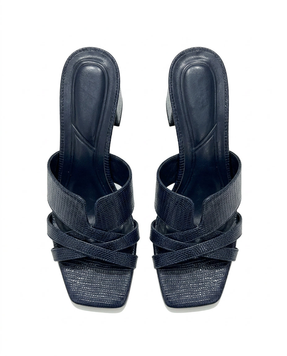 Emilie Block Heel Sandals – Open Toe  UQ