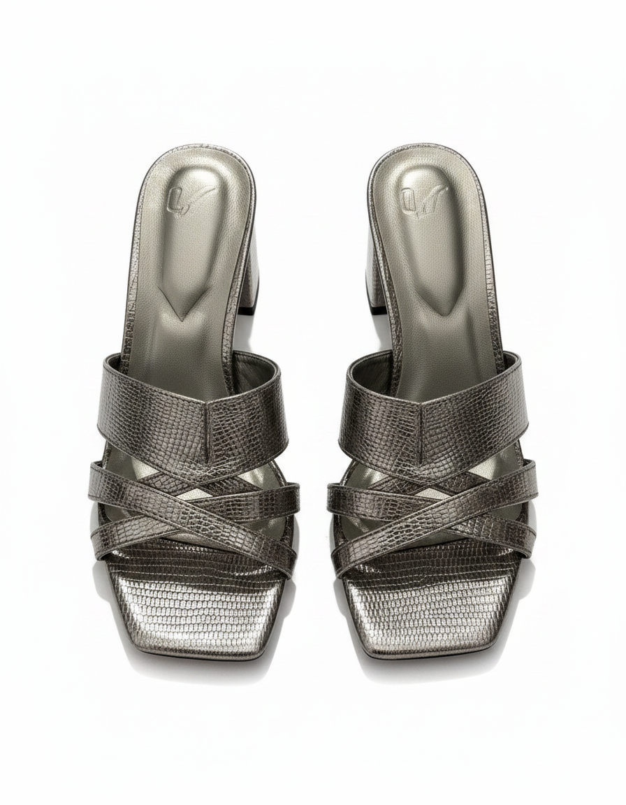Emilie Block Heel Sandals – Open Toe  UQ