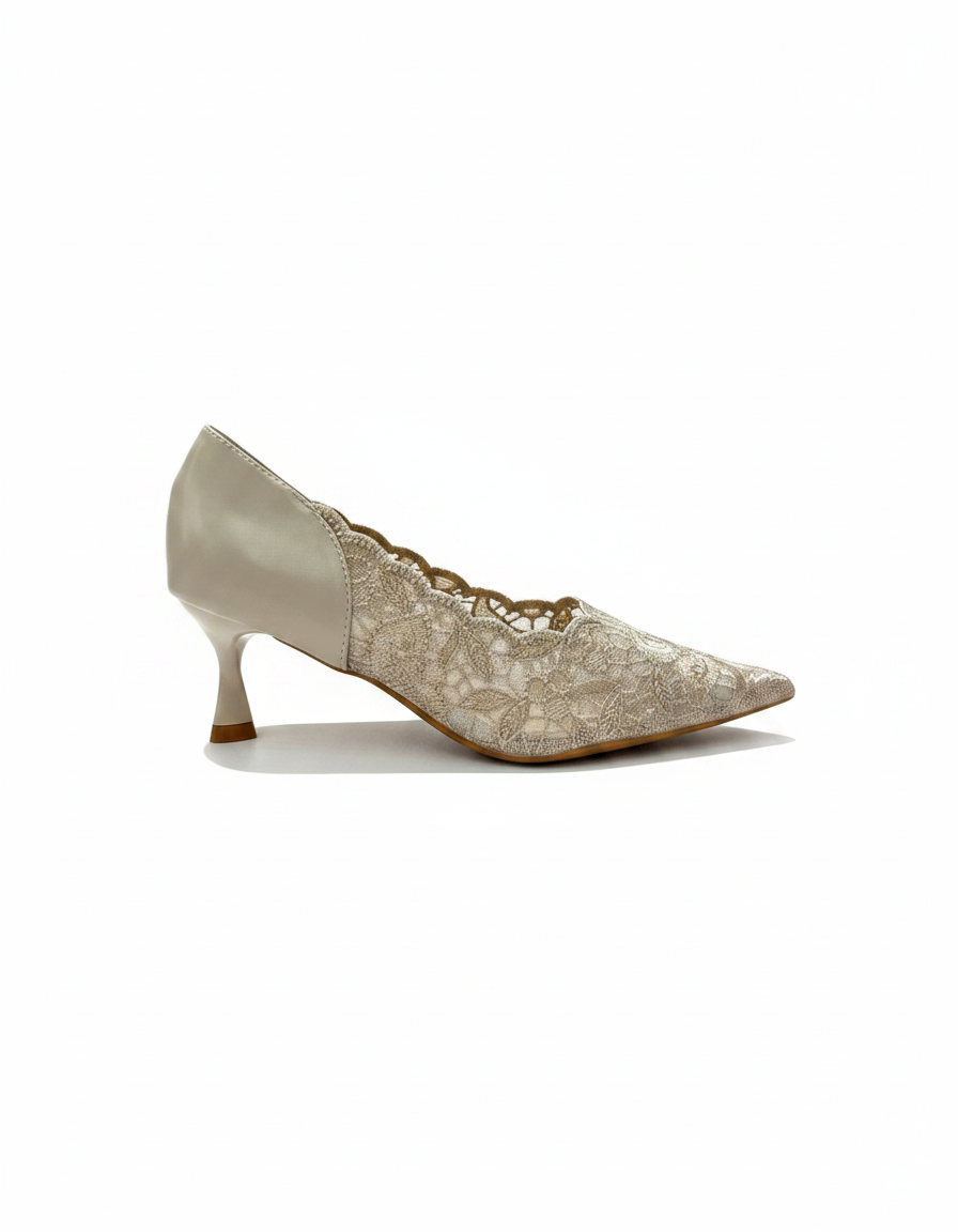 Elsa Mesh Stiletto Heels – Pointed Toe  UQ