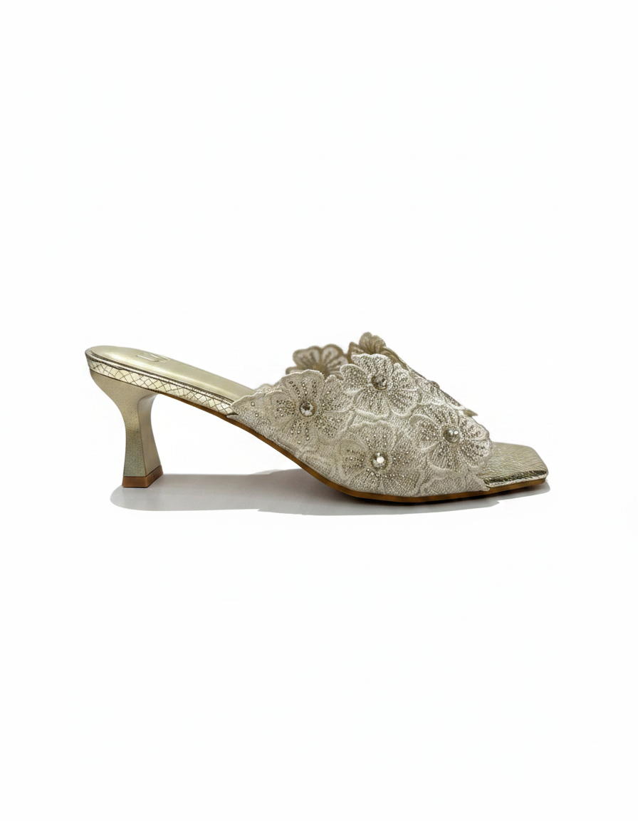 Doriane Mesh Stiletto Sandals – Open Toe  UQ