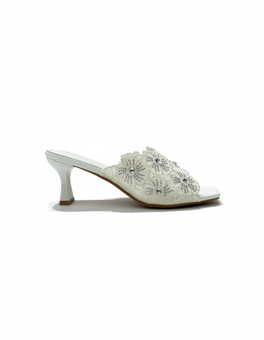 Doriane Mesh Stiletto Sandals – Open Toe  UQ