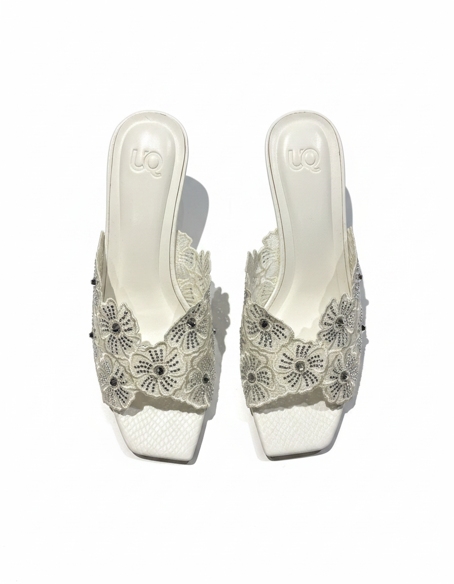 Doriane Mesh Stiletto Sandals – Open Toe  UQ