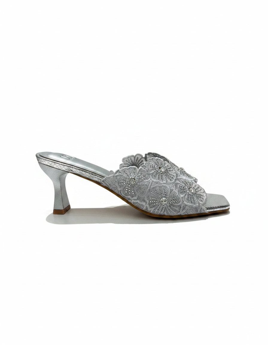 Doriane Mesh Stiletto Sandals – Open Toe  UQ