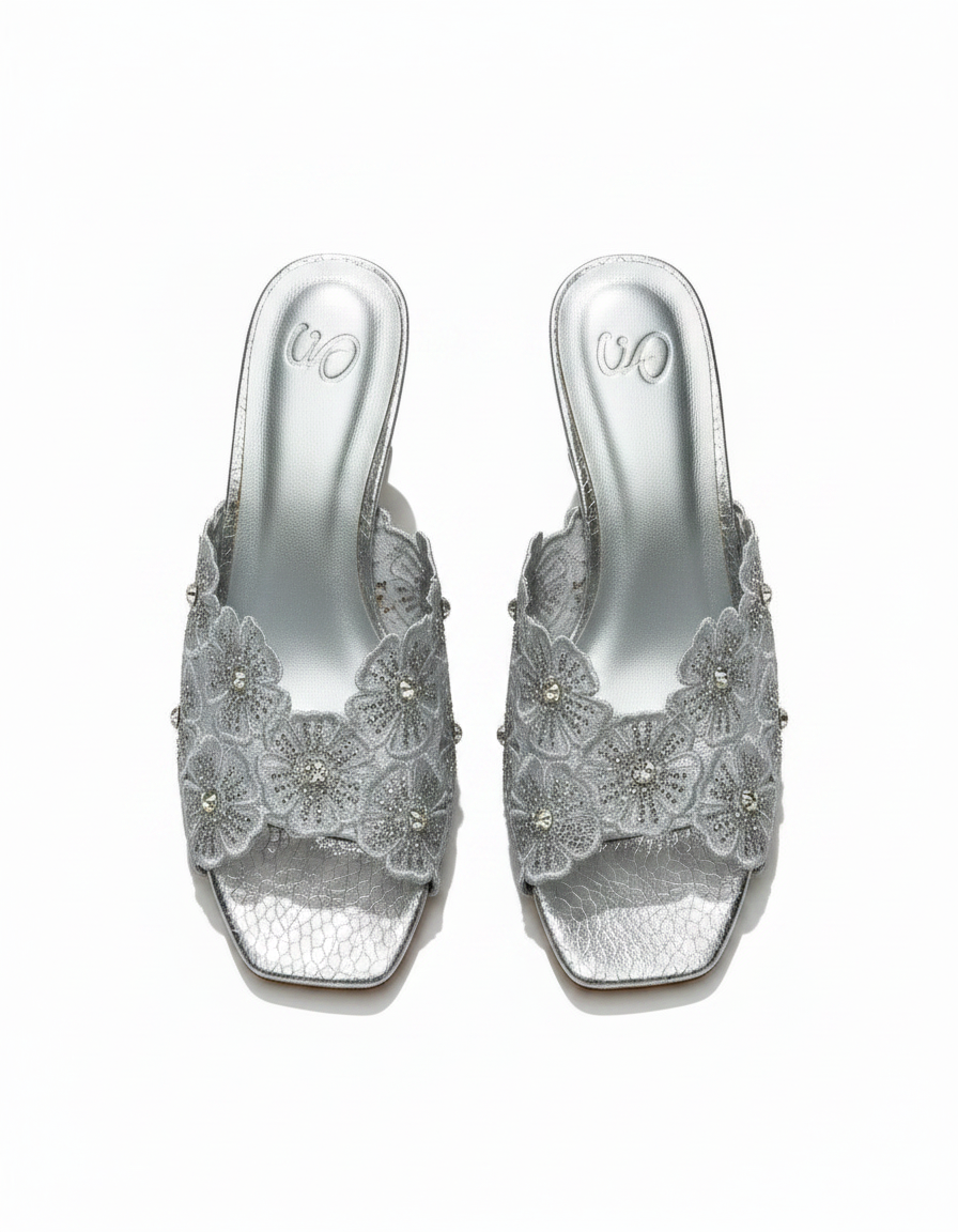 Doriane Mesh Stiletto Sandals – Open Toe  UQ