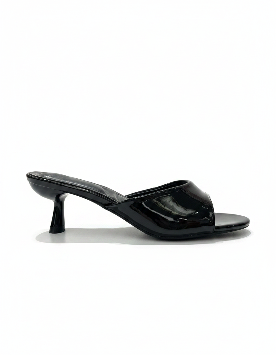 Dominique Kitten Heel Sandals – Open Toe  UQ