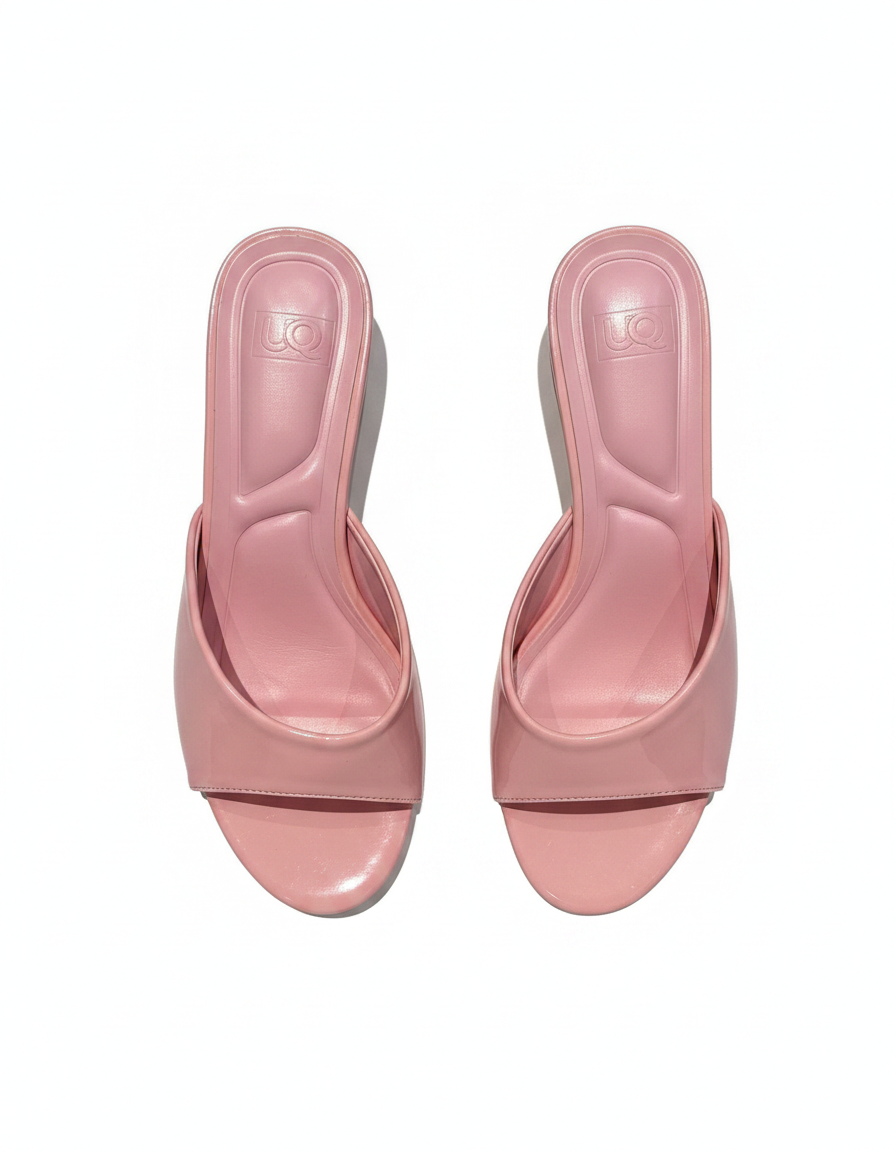 Dominique Kitten Heel Sandals – Open Toe  UQ