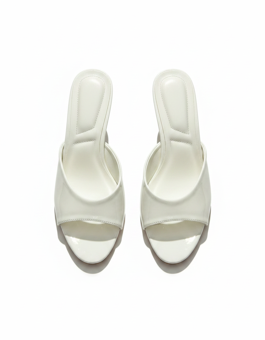 Dominique Kitten Heel Sandals – Open Toe  UQ