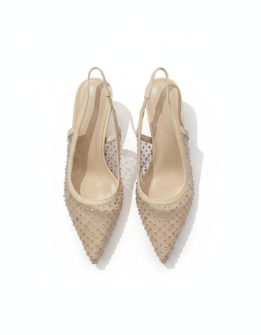 Berenice Mesh Stiletto Heels – Slingback  UQ