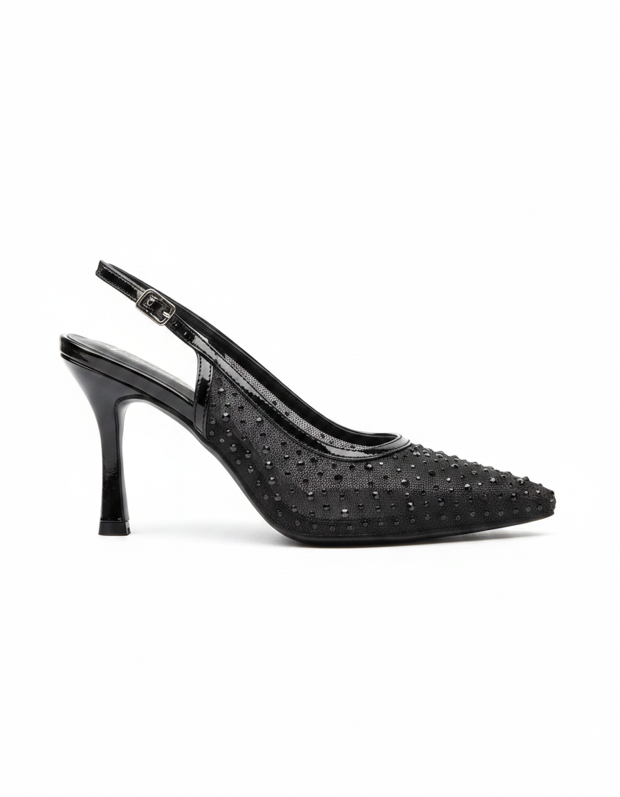 Berenice Mesh Stiletto Heels – Slingback  UQ