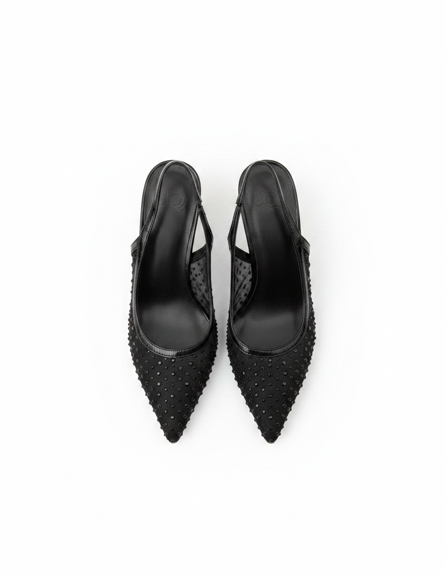 Berenice Mesh Stiletto Heels – Slingback  UQ
