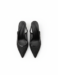 Berenice Mesh Stiletto Heels – Slingback  UQ