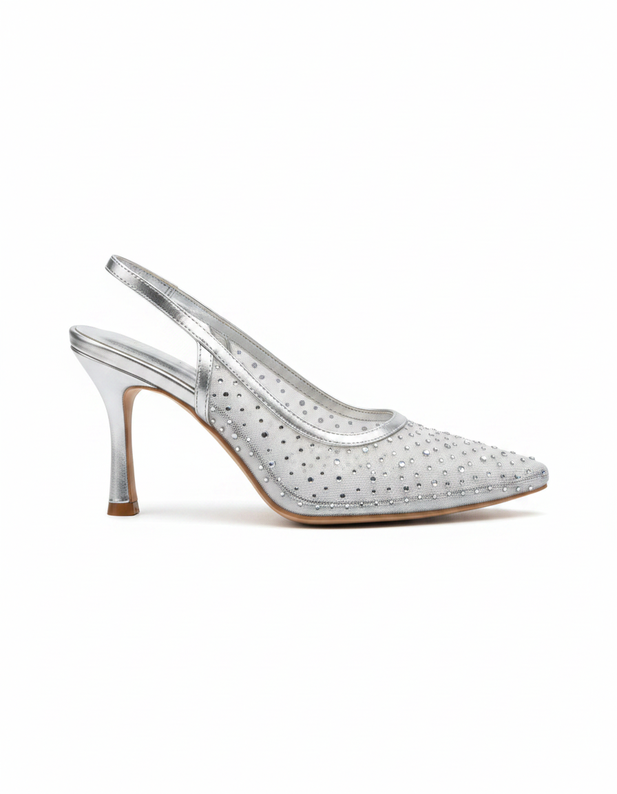Berenice Mesh Stiletto Heels – Slingback  UQ