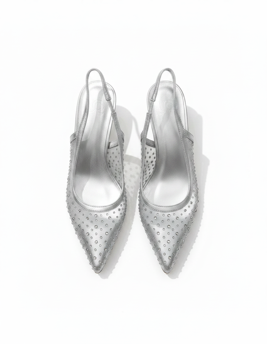 Berenice Mesh Stiletto Heels – Slingback  UQ