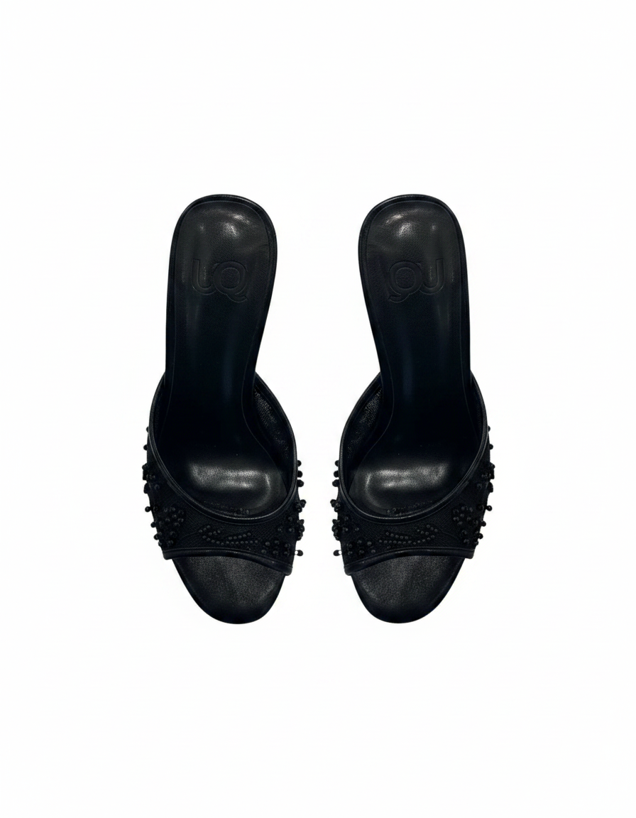 Aurore Floral Stiletto Sandals – Open Toe  UQ